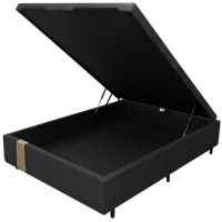 Bau Linho Premium Dreambox Preto 138X188 Casal