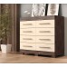 Comoda 8Gav 100% Mdf Nalu Acp Cafe/Off White  