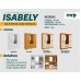 Roupeiro 4Pts 100% Mdf Isabely Capelinha Acp Nature/Off   