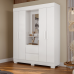 Roupeiro 4Pts 100% Mdf Isabely Capelinha Acp Branco  