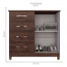 Comoda Dubai C/Sap Plus Imop Nogal Rust