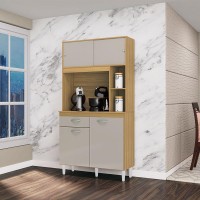 Kit Cozinha Kit Duda 90 cm Damasco Off White  Poquema