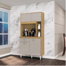 Kit Cozinha Kit Duda 90 cm Damasco Off White  Poquema
