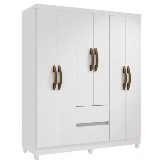 Roupeiro 6Pts Lisboa Imop Branco