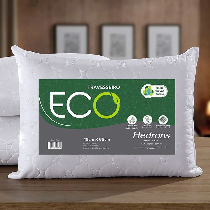 Travesseiro Eco 45X65 Impermeavel Hedrons